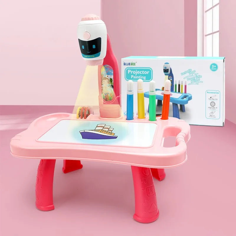 Malbrett-Spielzeug für Kinder, LED-Projektor