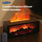Kamin-Aroma-Diffusor für ätherische Öle, bunter Flammen-Luftbefeuchter mit Timer-Fernbedienung für Zuhause, Schlafzimmer, Büro, Festival, Geschenke