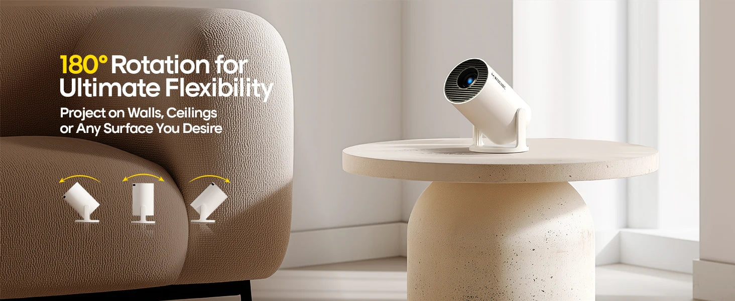 Projecteur Magcubic HY300 PRO 4K Android 11 Dual Wifi6 290ANSI Allwinner H713 BT5.0 1080P 1280*720P Home Cinéma Projecteur extérieur