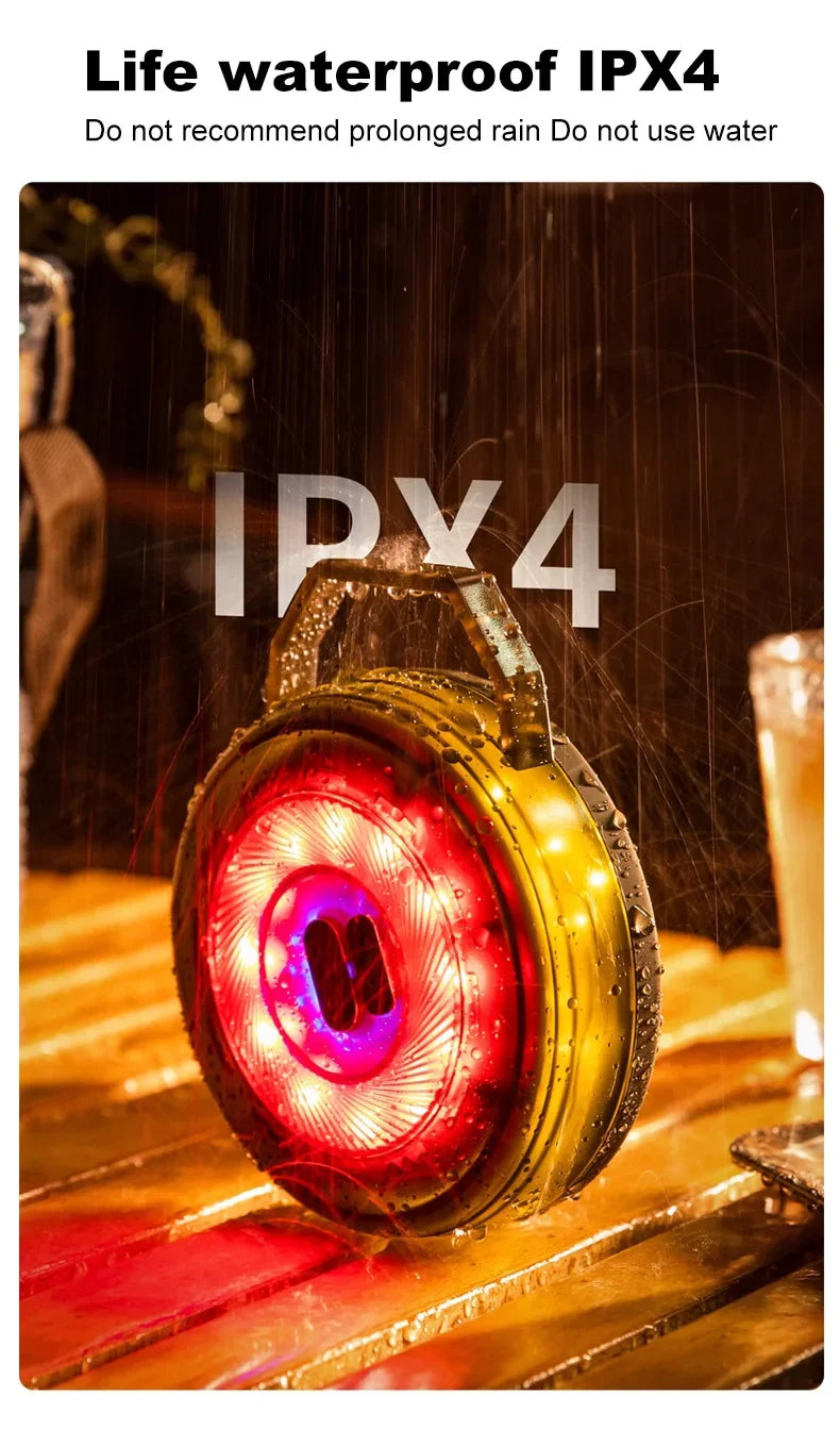 Outdoor-Camping LED Umgebungs licht Typ C wiederauf ladbare tragbare Beleuchtung Taschenlampe mit 6 Modi dekorative Lichterkette