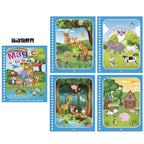 1P wiederverwendbares Wasser-Zeichenbuch – schmutzfreier magischer Malblock mit nachfüllbarem Wasserstift