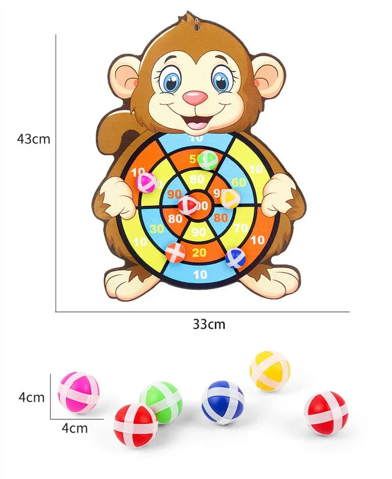 Lernspiele Dartscheibe Babyspielzeug Stickey Ball Dart Indoor Sports Kind Montessori Spiele für Kinder von 3 bis 7 Jahren