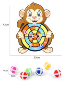 Lernspiele Dartscheibe Babyspielzeug Stickey Ball Dart Indoor Sports Kind Montessori Spiele für Kinder von 3 bis 7 Jahren