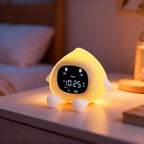 ORIA Kinderwecker & Schlaftrainer – Nachtlicht, OK-to-Wake, USB-C, Pfirsich-Design