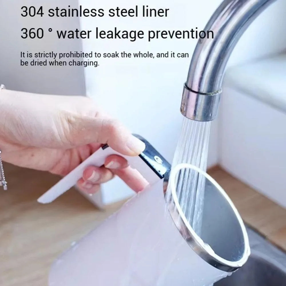 380ML Mini Elektrische Kaffeetasse Rotierenden Mixer Mit Abdeckung Automatische Mischbecher Wärmer LED Temperatur Display