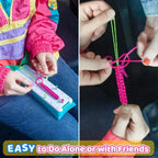 SMI Fine Armband-Bastelset für Mädchen – DIY Freundschaftsbänder, 12 Farben, 7 Stile, ab 6 J.