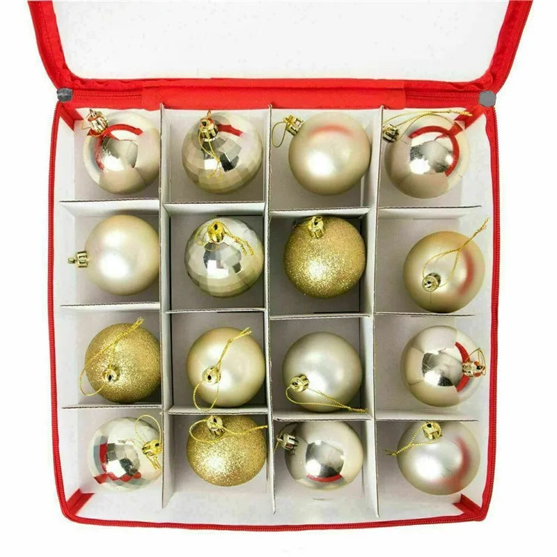 64-Grid Baubles Lagerung Box Weihnachten Bälle Lagerung Weihnachten Baum Dekorationen Organizer Flitter Lagerung Teiler Spielzeug Lagerung Box
