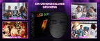 LED-Maske mit Gestenerkennung – 234 RGB-LEDs, 50 Muster, USB-C | Halloween Cosplay