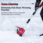 Wiederauf ladbarer Schnee Schnee treiben Outigo Wigler, 900W, 33 cm Breite, 25 cm Tiefe, 8 m Projektions abstand