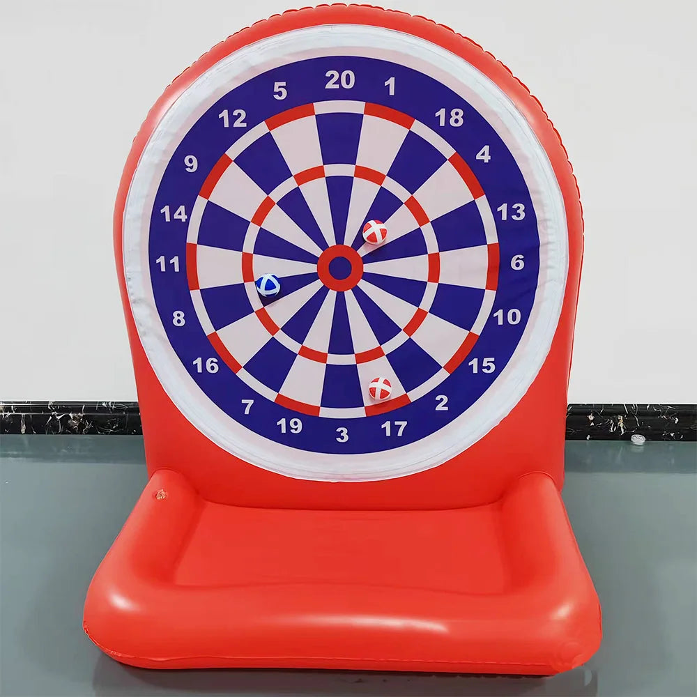 Aufblasbares Klebedart-Wurfspiel – Familien-Gartenspiel für Kinder & Erwachsene | PVC