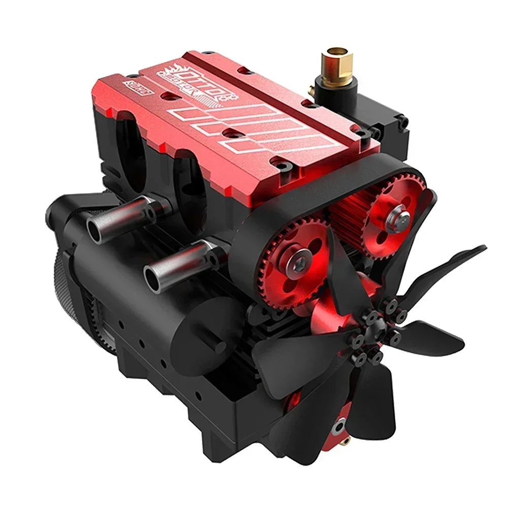 TOYAN FS-L200AC Motormodell 7 cc Inline 2 Zylinder 4-Takt luftgekühlter Nitro-Motormodellbausatz – TOYAN- und OTTO-MOTOR-Version