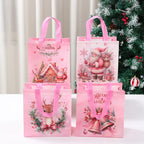 4 stücke Weihnachten Geschenk Taschen Weihnachten Party Dekoration Kinder Gefälligkeiten 2025 Weihnachten Santa Claus Handtaschen Navidad Natal Neue Jahr geschenk 2026