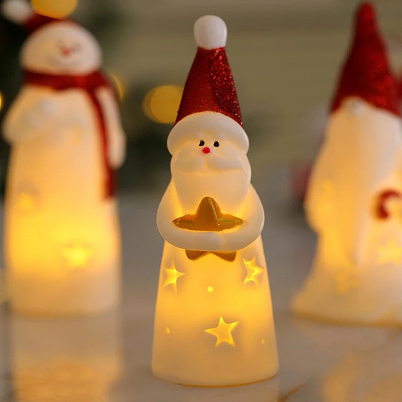 LED Weihnachten Nachtlicht Nette Santa Claus Schneemann Kinder Schlafzimmer Nacht Ornamente Für Urlaub Weihnachten Decora Nacht Lampe