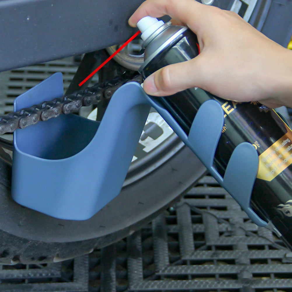 Motorrad Bike Kette Reiniger Werkzeug Splash Proof Tragbare Tragen-beständig Dark Blau Fett Lagerung Werkzeug für Motorräder