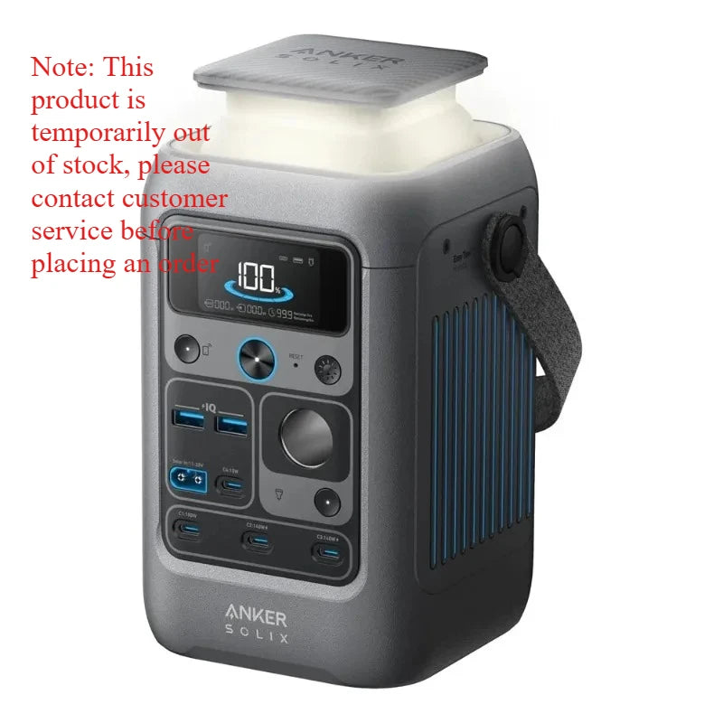 Anker SOLIX C300 DC Power Bank Station 288Wh Tragbares Kraftwerk 90000mAh Akku 300W Solargenerator für Camping Reisen