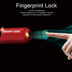 Fingerabdruck-Vorhängeschloss – IP67, 0,2 Sek., 10 Fingerabdrücke