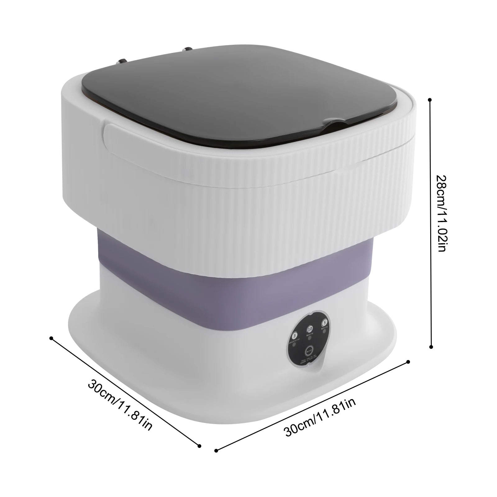 10L tragbare faltbare Waschmaschine Mini-Waschmaschine geeignet für Familien, Wohnungen, Schlafsäle und Wohnmobile