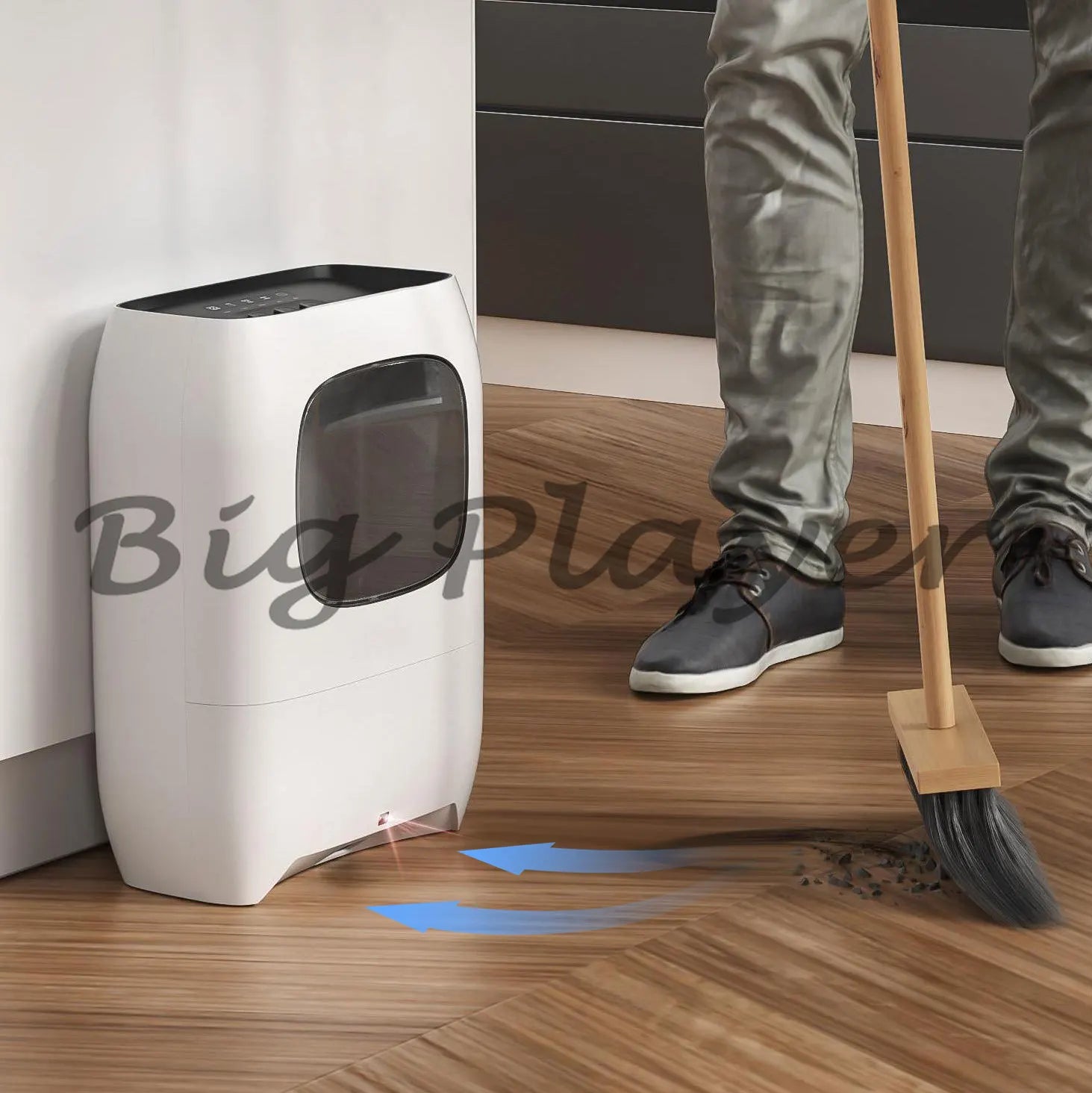 Elektrische Reinigung No Touch Vakuum Automatischer Handel Kehrschaufel Professioneller Staubsammler Mülleimer No Touch Vakuum