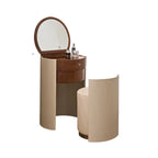 Wohnung Design Schminktisch Runde Luxus Schlafzimmer Set Schminktisch Stuhl Büro Penteadeira De Maquiagem Haus Zubehör