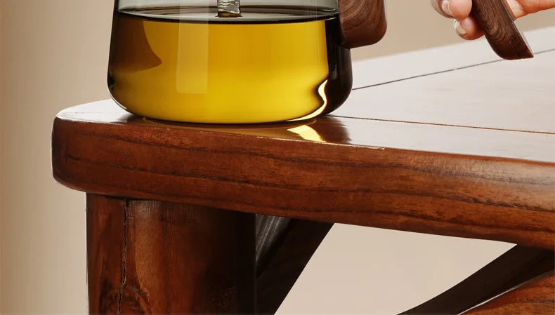 Magnetische Glas Teekanne mit Aufguss Tee kessel Hersteller Aufguss Krug Tee geschirr Küche Essbar Home Tee Kit Glas Teekanne Samowar