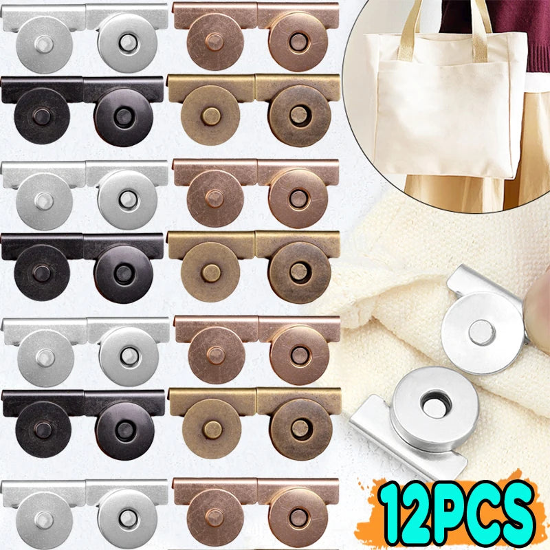 Magnet-Druckknöpfe, Verschlüsse für Handtaschen, Geldbörsen und Portemonnaies, DIY-Basteltaschen