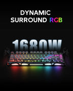 GravaStar K1 Bluetooth Drahtlose mechanische Tastatur aus Aluminiumlegierung Tri-Mode RGB Light E-Sport-Gaming-Tastatur PC-Zubehör