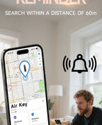 Schlüssel-Organizer funktioniert mit Apple Find My, integrierten Airtag-Chips, fasst 2–6 Schlüssel, Auto-Schlüsselanhänger mit GPS-Tracker, (nur iOS)