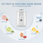 Jugacool DIY-Gesichtsmaskenmaschine – 90W, 5,5 Min., Sprachassistent, Auto-Reinigung | Kollagen inkl. | Weiß