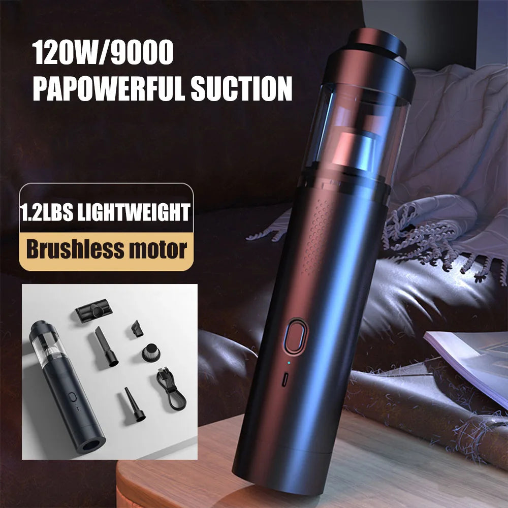 Fanttik Slim V8 Mate/V8 Apex tragbarer Akku-Autostaubsauger 12000Pa/30AW RobustClean Mini-Staubsauger mit flexiblem Schlauch und Haustierbürste