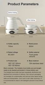 110V/220V Reise Camping Tragbare Faltbare Silikon Wasserkocher Kochendem Heißes Wasser Wärmedämmung Heizung Kessel Teekanne