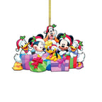 19 teile/satz Mickey Minnie Weihnachten Baum Hängen Ornament Nette Mickey Maus Auto Rucksack Dekoration DIY Party Wohnkultur Kind Geschenk