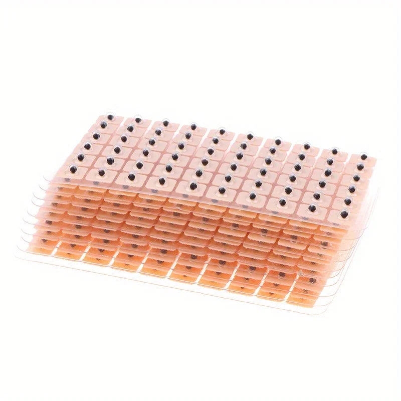 600/1200PCS Entspannung Ohr Aufkleber, Therapie Nadel Patch, Ohr Akupunktur, Nadel Ohr Massage, Pflege Auriculotherapie, Vaccaria Samen