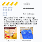 Flexible Rennstrecke Kinderspielzeug DIY Doppelspur Rennwagen Rampe Kompatibel 1/64 Autos Tragbarer Rolls Up Boy Weihnachtsgeschenk