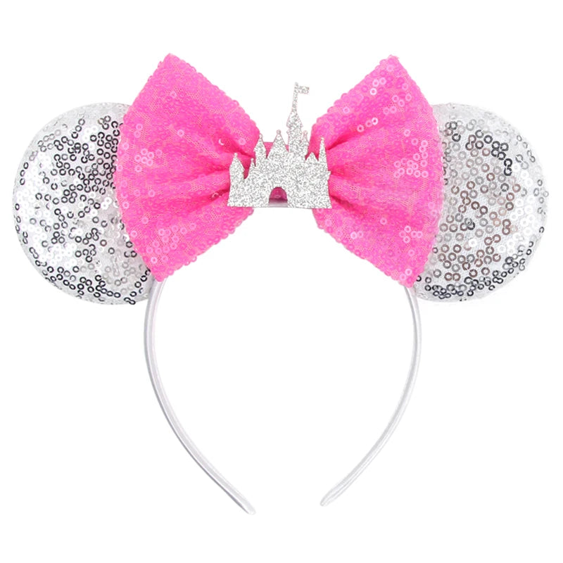 Prinzessin Haarreif mit Pailletten-Bogen – Disney-Motive, Halloween & Party | Damen & Kinder