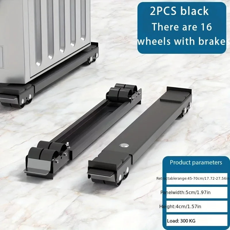 Heißverkaufte 300 kg verstellbare Anti-Schock-Stütze, 45–70 cm, für Waschmaschinen, Kühlschränke, Wäsche, rostfrei, 2er-Set.