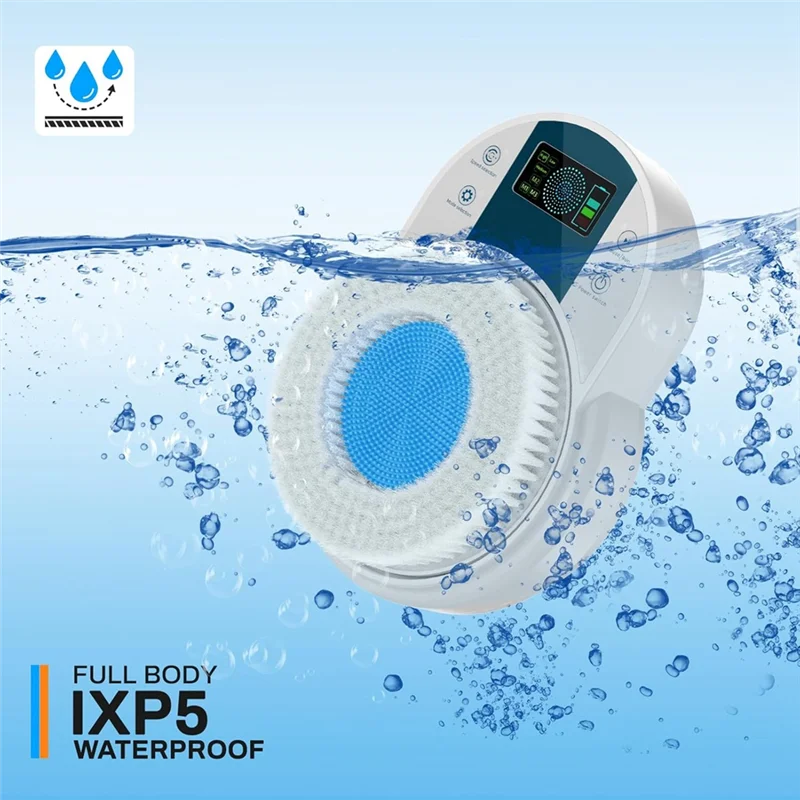 Rückenschrubber für die Dusche, Körperwäscher, wandmontierter elektrischer Rückenschrubber, tiefreinigender Duschschrubber mit intelligentem