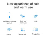 42-Zoll-220-V-Lüfter ohne Flügel, Dual-Purpose-Kühlung und Heizung, leise Heizung für zu Hause, schnelle Luftzirkulation und Reinigungsturm