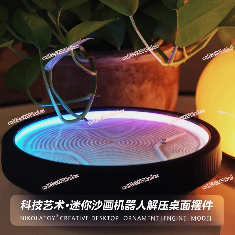 Mini-Sandkunstroboter – Desktop-Dekoration zum Stressabbau