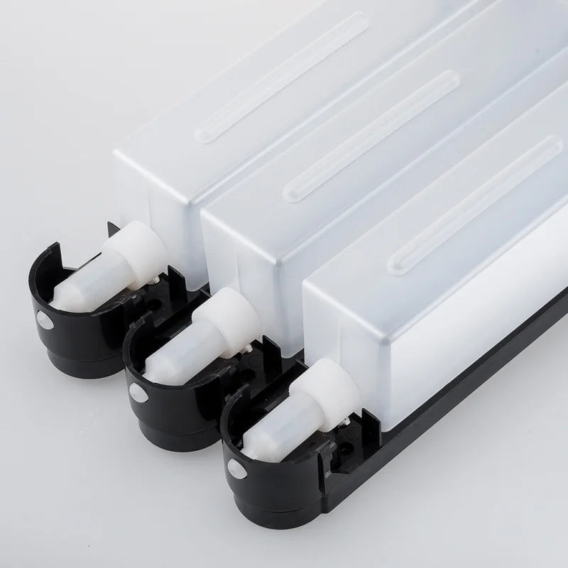 Seifenspender für 1/2/3 Tassen, Wandmontage, Duschseifenspender, Duschgel, Waschmittelspender für Badezimmerzubehör, kein Stanzen