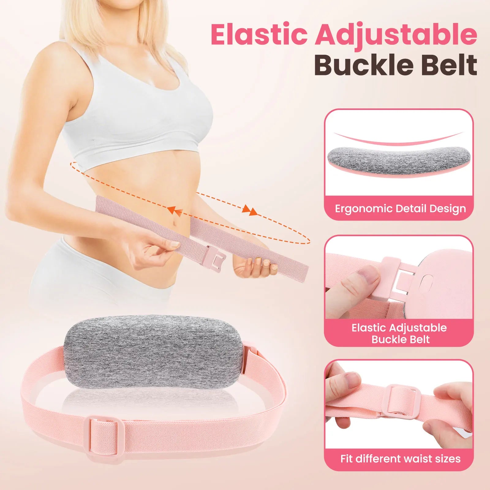 Elektrischer Massagegürtel gegen Periodenkrämpfe – Wärme & Vibration