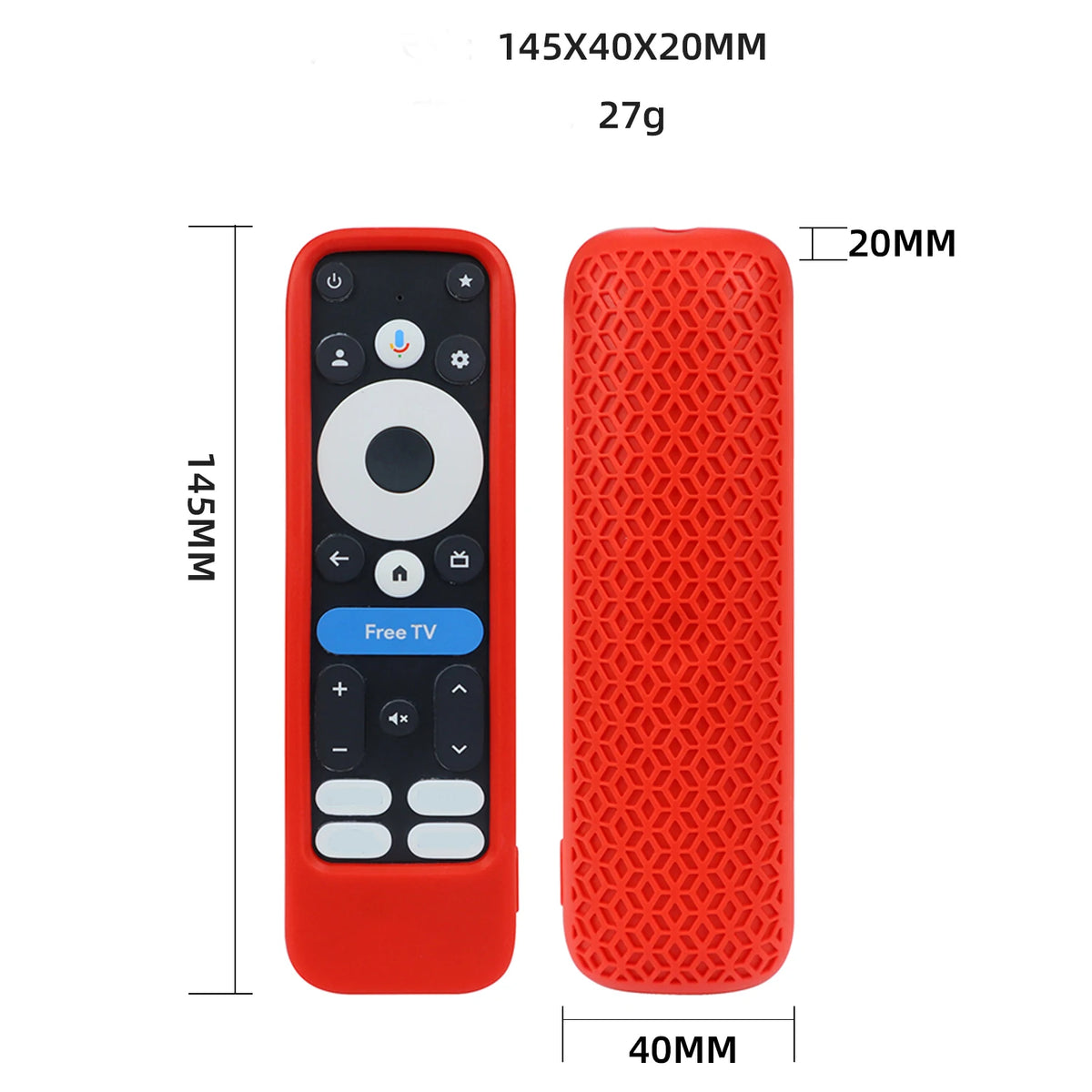 Silikon-Schutzhülle für Onn Google TV 4K Pro 2024 Fernbedienung – rutschfest, inkl. Lanyard