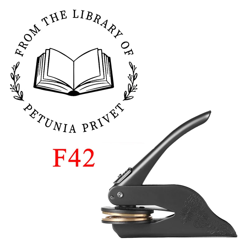 Embosser-Stempel, Logo, individuelle Hochzeit, Bibliothek, Buch, private Siegel, individuelle Anpassung, Umschlag, Party-Einladung, Prägestempel, DIY