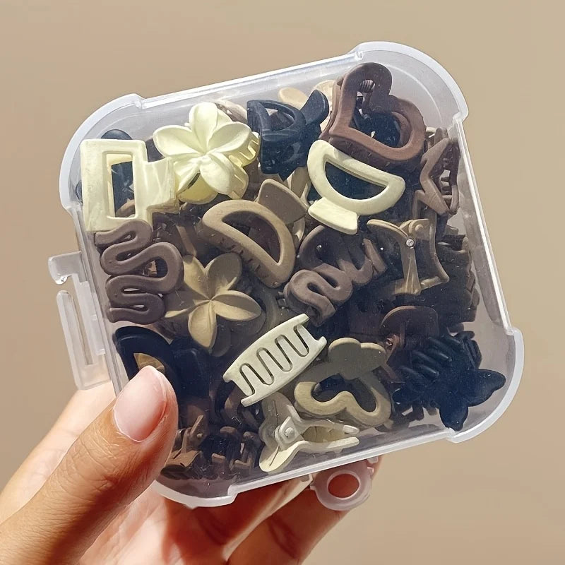 5/10/20/30 Stück beige gemischte Packung kleine Clips, süße Mädchen-Accessoires – perfekt für den täglichen Gebrauch, besondere Anlässe oder Reisegeschenke