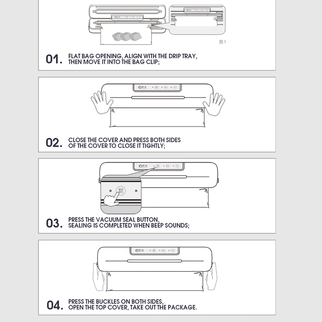 Beste Vakuumierer für trockene und nasse Lebensmittel, Verpackungsmaschine, 220 V, automatischer kommerzieller Haushalt, Küche, Lebensmittel-Vakuumierer mit 10 Beuteln