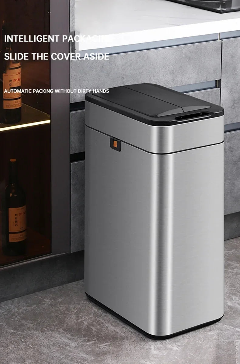 9/15/20/30/40/50/60 Mülltonne Große kapazität Edelstahl Smart Sensor Mülleimer Automatische Abfall Bins Küche Mülleimer