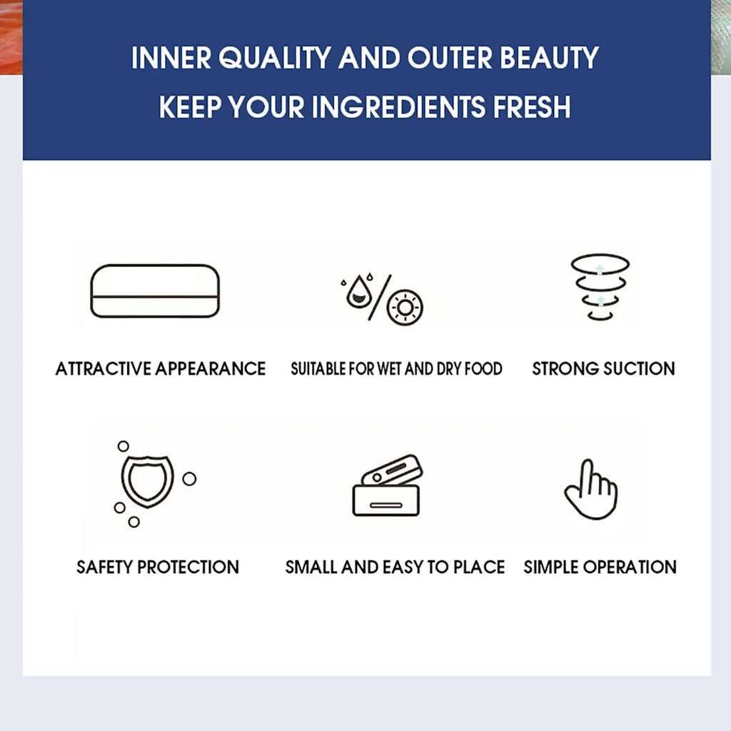 Beste Vakuumierer für trockene und nasse Lebensmittel, Verpackungsmaschine, 220 V, automatischer kommerzieller Haushalt, Küche, Lebensmittel-Vakuumierer mit 10 Beuteln