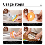 13,78 Zoll verstellbarer Nudelholz aus Edelstahl mit 4 abnehmbaren Ringen, Teigroller für Pizza-Keks-Backwerkzeuge