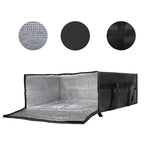 Isolierte, wasserdichte, wiederverwendbare Lebensmittelliefertasche, tragbare Tragetasche für die Aufbewahrung heißer und kalter – ideal für Pizza, Lebensmittel und Pickn