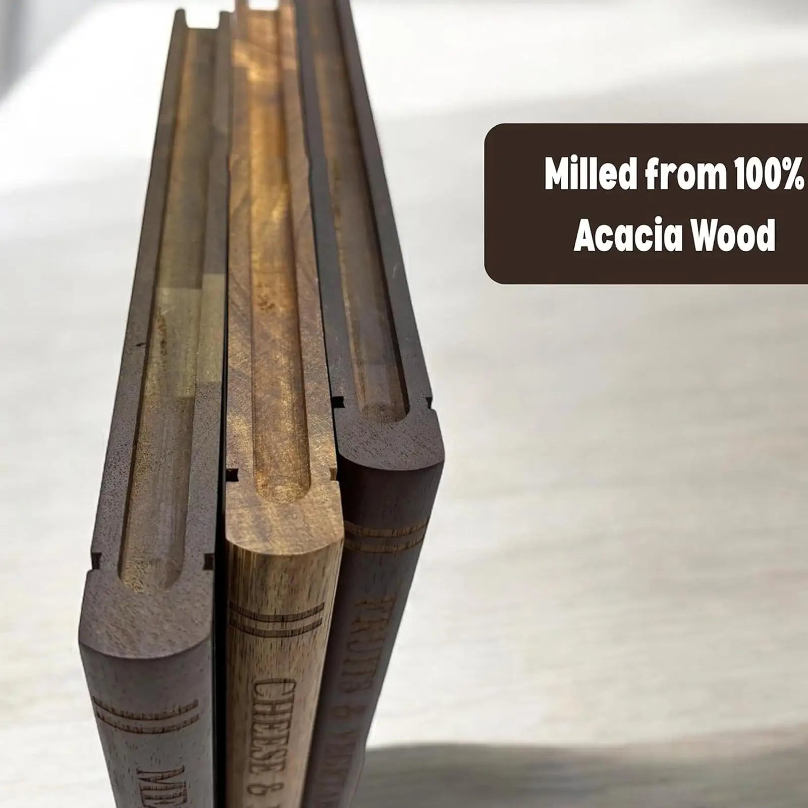 Schneidebretter für die Küche, 3-teilig, buchförmige, verdickte Schneidebretter für die Küche zum Schneiden von Fleisch, Obst, Gemüse, Käse, Zuhause