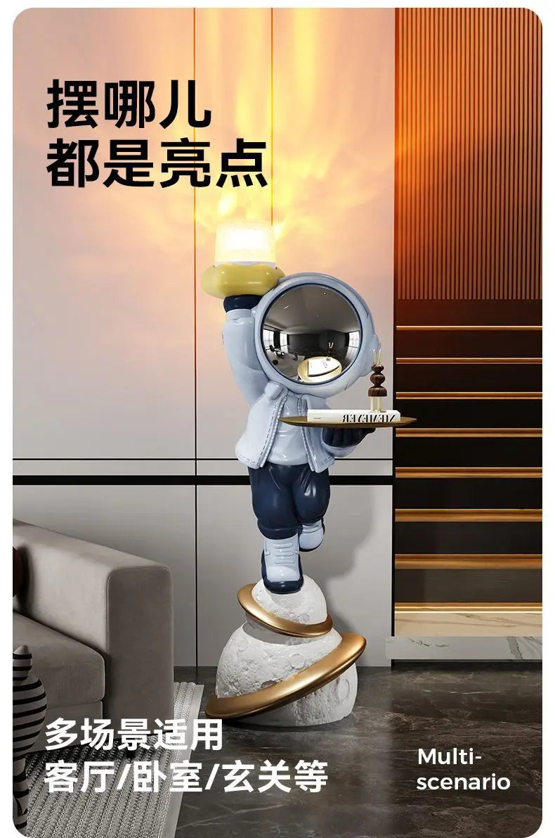 Moderne nordische Stil Wohnkultur Astronaut stand große Ornamente Skulptur Harz Handwerk Statue Schlafzimmer Einweihungsgeschenk